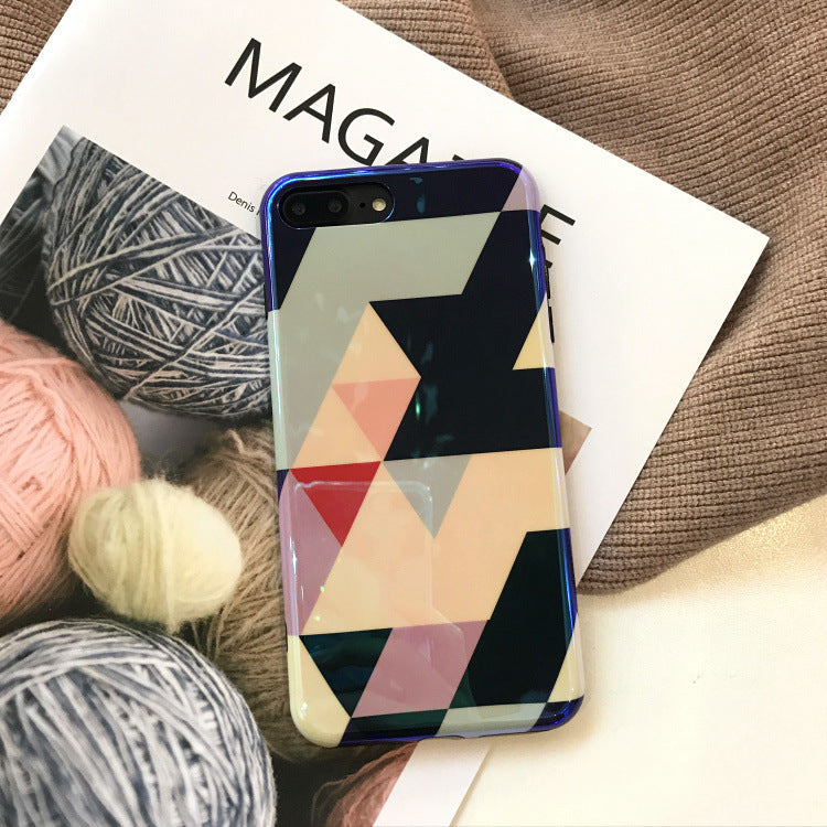 Blu-ray Laser Gradient Case For Love Heart Phone Cases For Glossy Soft Silicon Back Cover