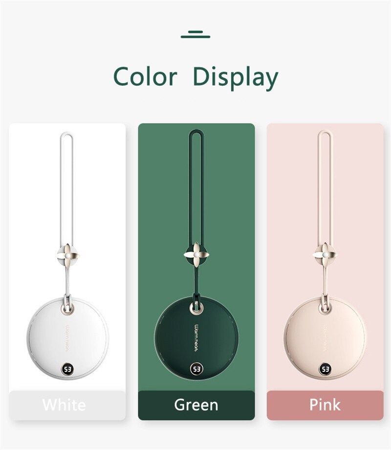 Compatible With , Hand Warmer Heater Poverbank 5000mAh Powerbank Portable Charger For Samsung11 X Xiaomi Power Bank With Digital Display